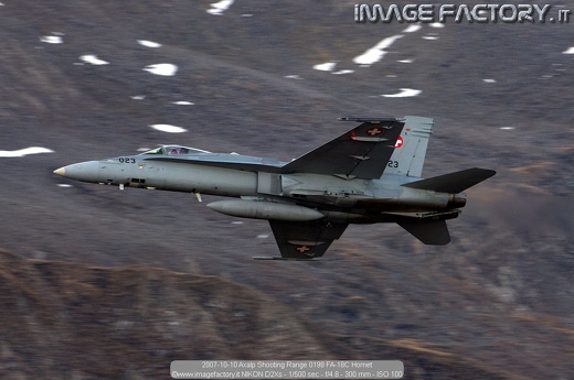 2007-10-10 Axalp Shooting Range 0198 FA-18C Hornet